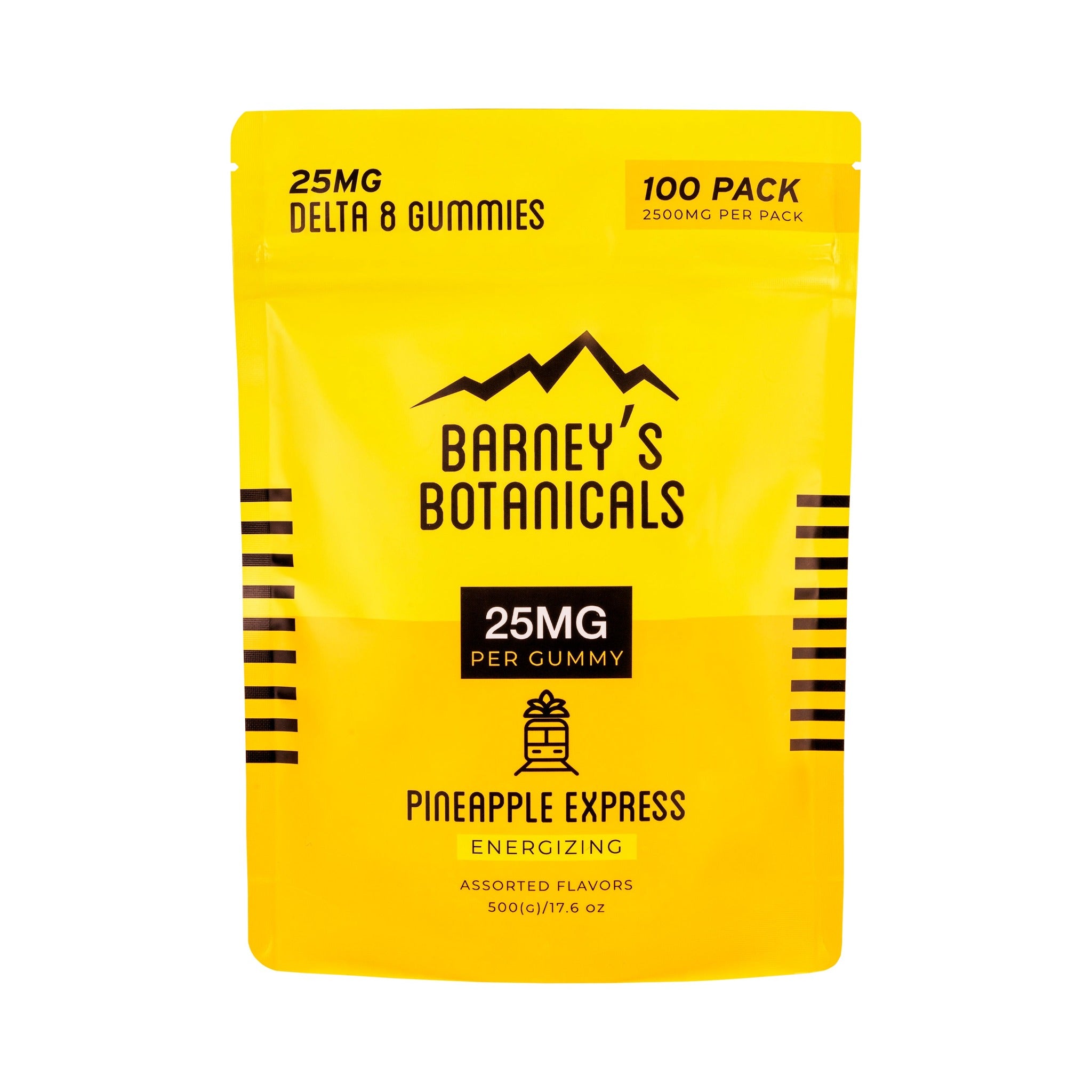 25mg Delta 8 Sativa THC Gummies: Pineapple Express | 100ct