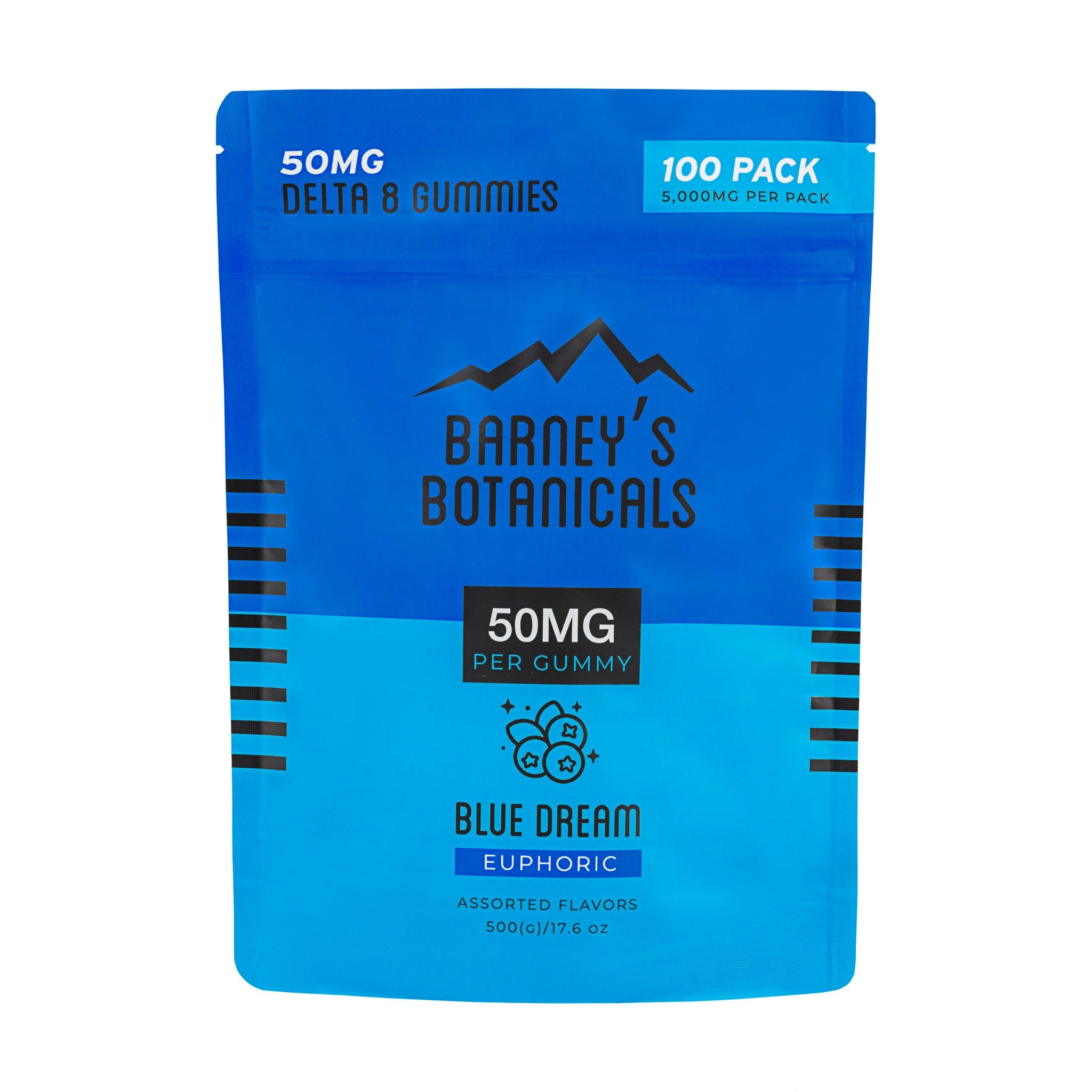 50mg Delta 8 Hybrid THC Gummies: Blue Dream | 100ct  Proleve Distribution