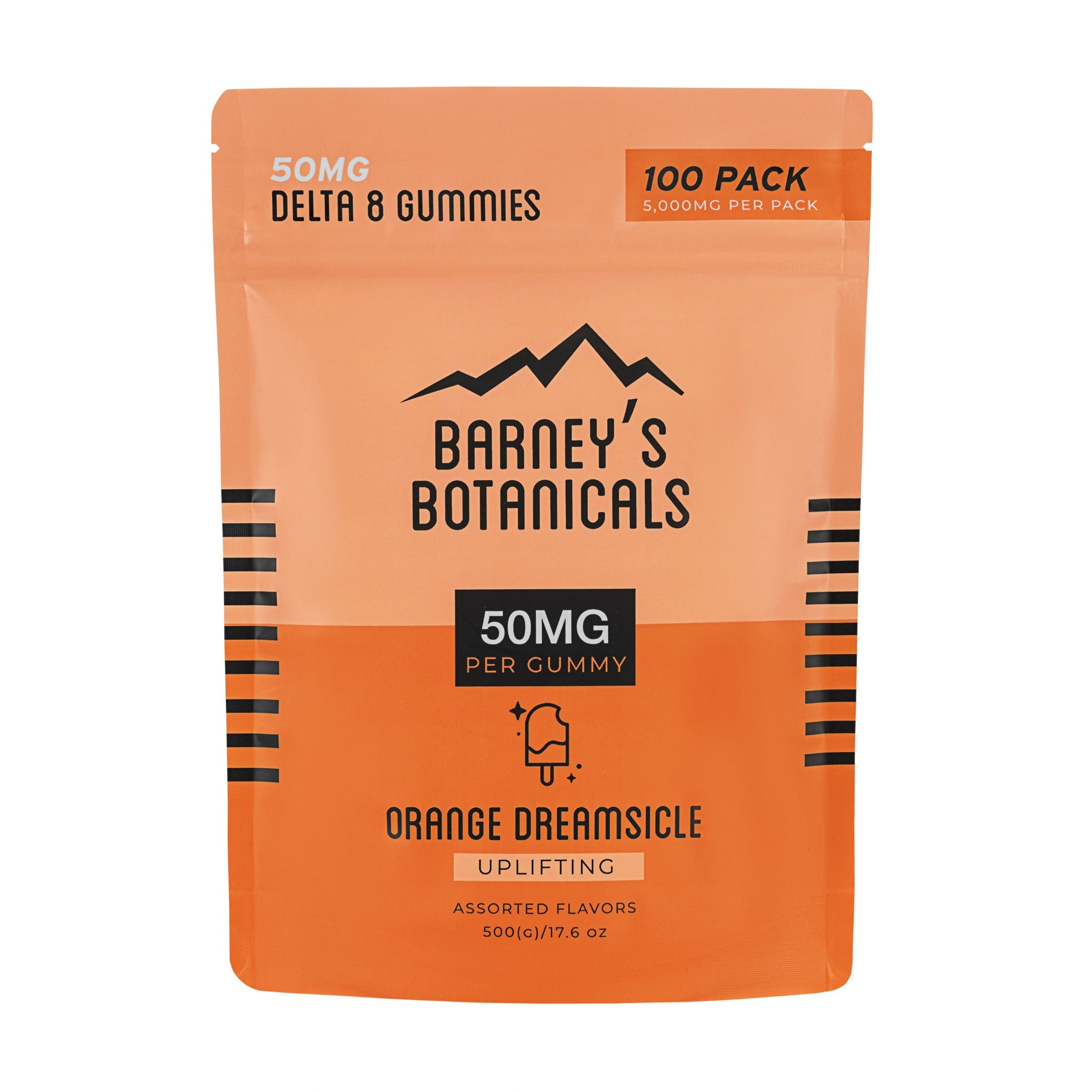 50mg Delta 8 Sativa THC Gummies - Orange Dreamsicle | 100ct