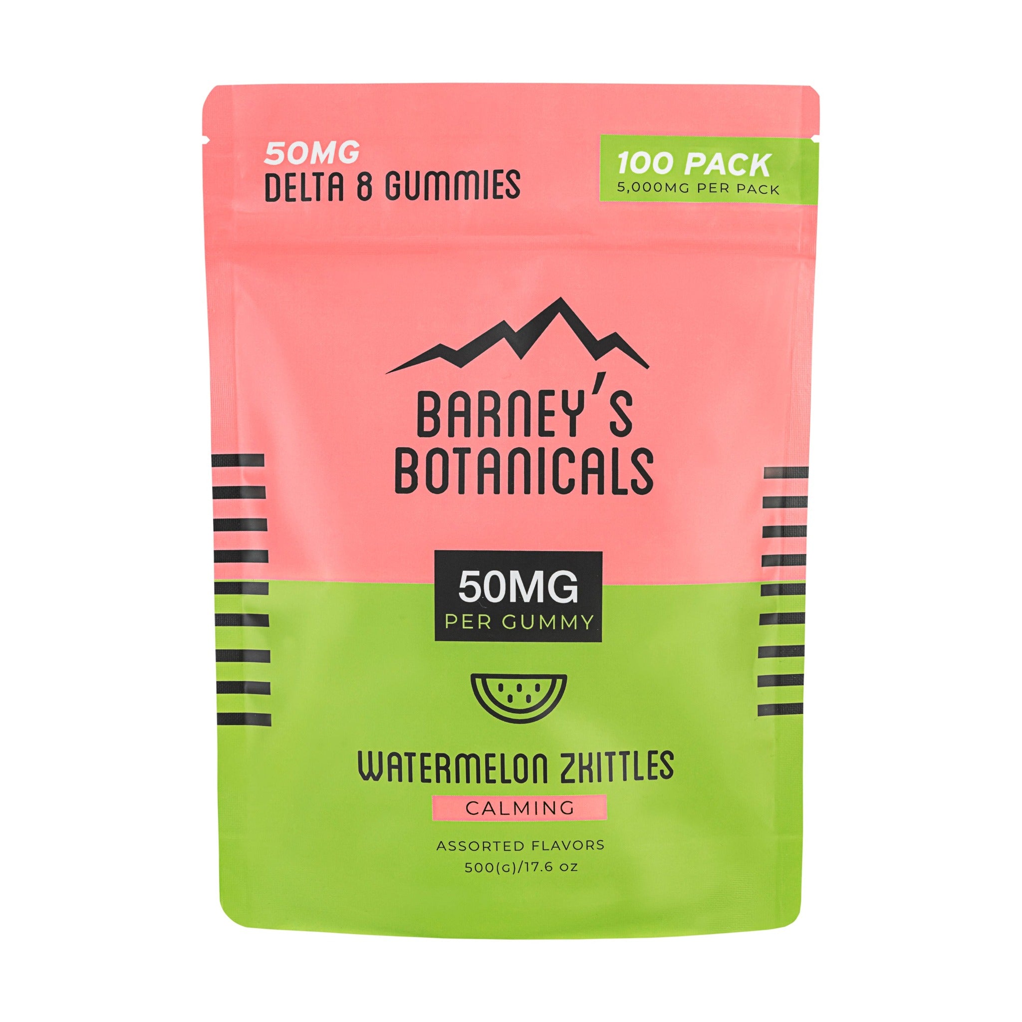 50mg Delta 8 Indica THC Gummies: Watermelon Zkittles | 100ct
