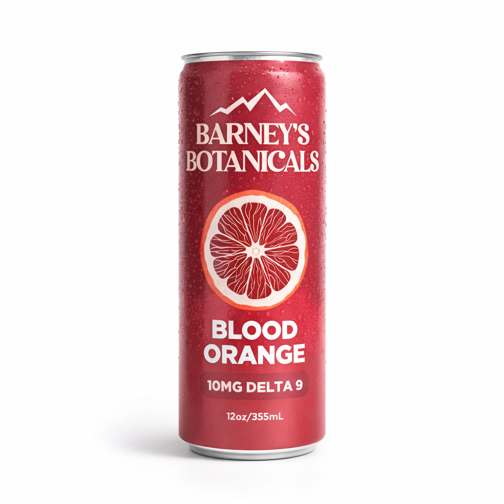 10mg Delta 9 THC Seltzer – Blood Orange | Barney's Botanicals