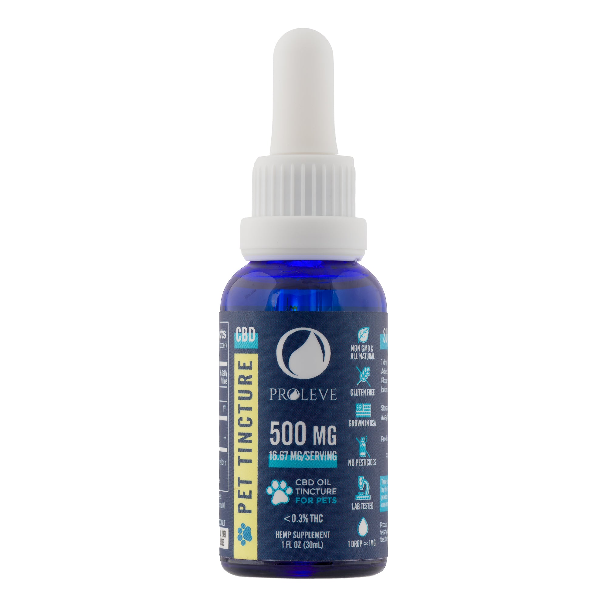 500mg CBD Full Spectrum Pet Tincture – Proleve Distribution