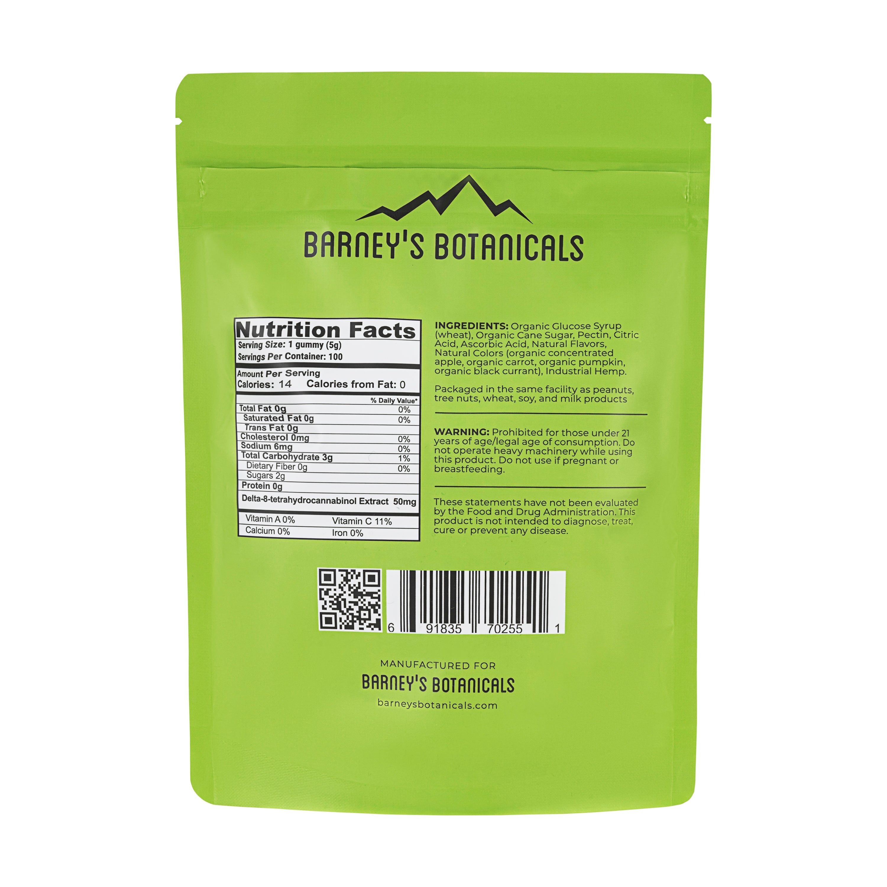 50mg Delta 8 Indica THC Gummies: Watermelon Zkittles | 100ct