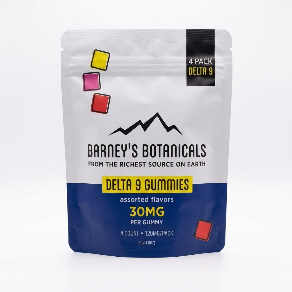 Barney's Botanicals 30MG Delta 9 THC Gummies - Assorted Flavors