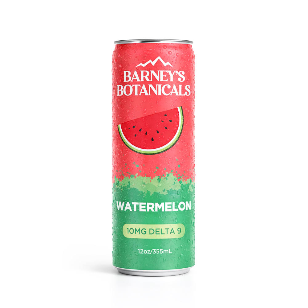 Barney's Botanicals Delta 9 THC Watermelon Seltzer Can