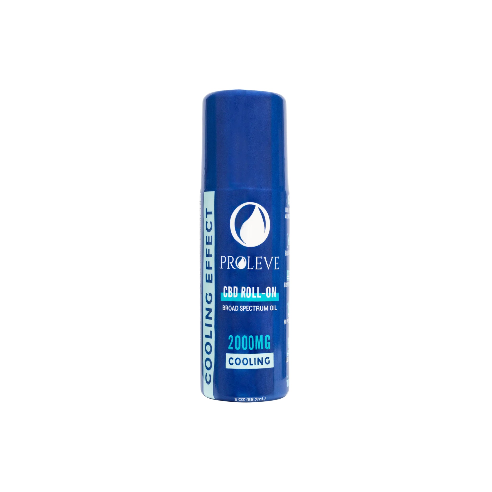 Proleve 2000mg CBD Broad Spectrum Cooling Roll-On Bottle