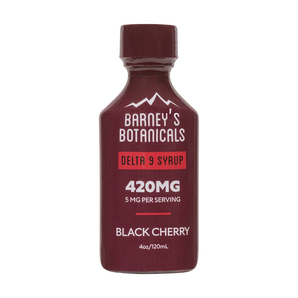 Barney's Botanticals 420ng D9 THC Syrup in Black Cherry