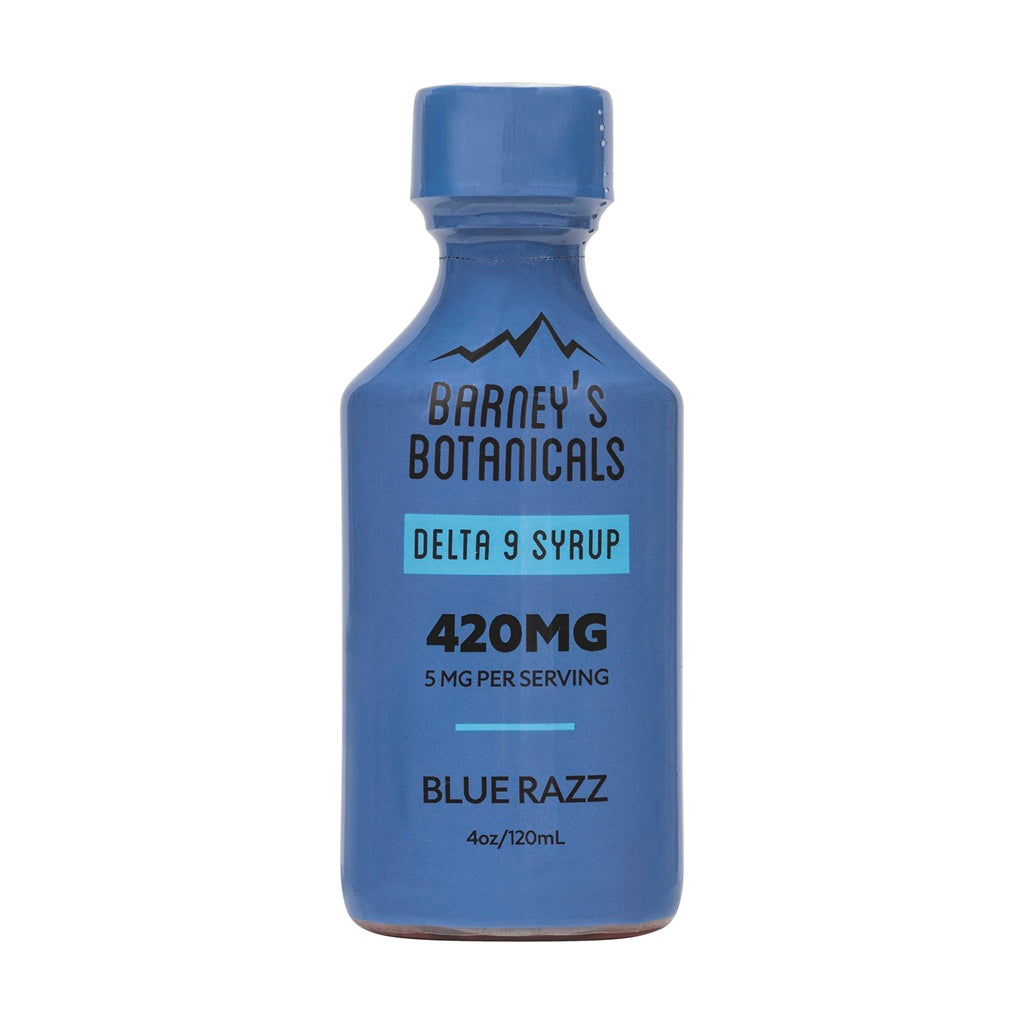 420MG Delta 9 THC Syrup Blue Razz Flavor