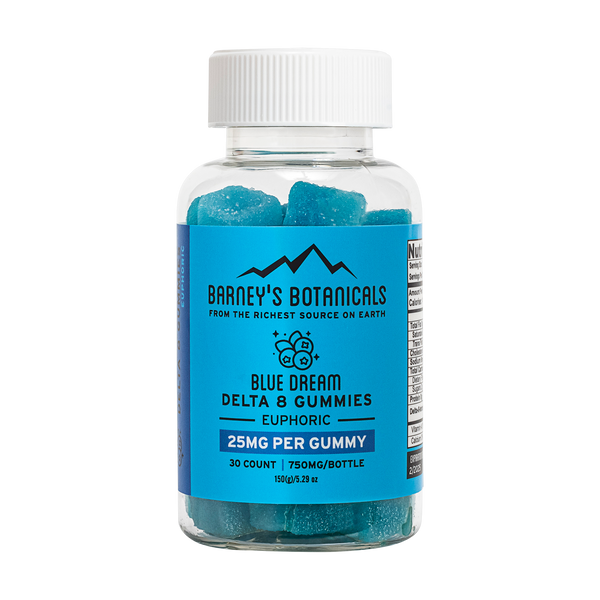 25mg Delta 8 Hybrid THC Gummies: Blue Dream