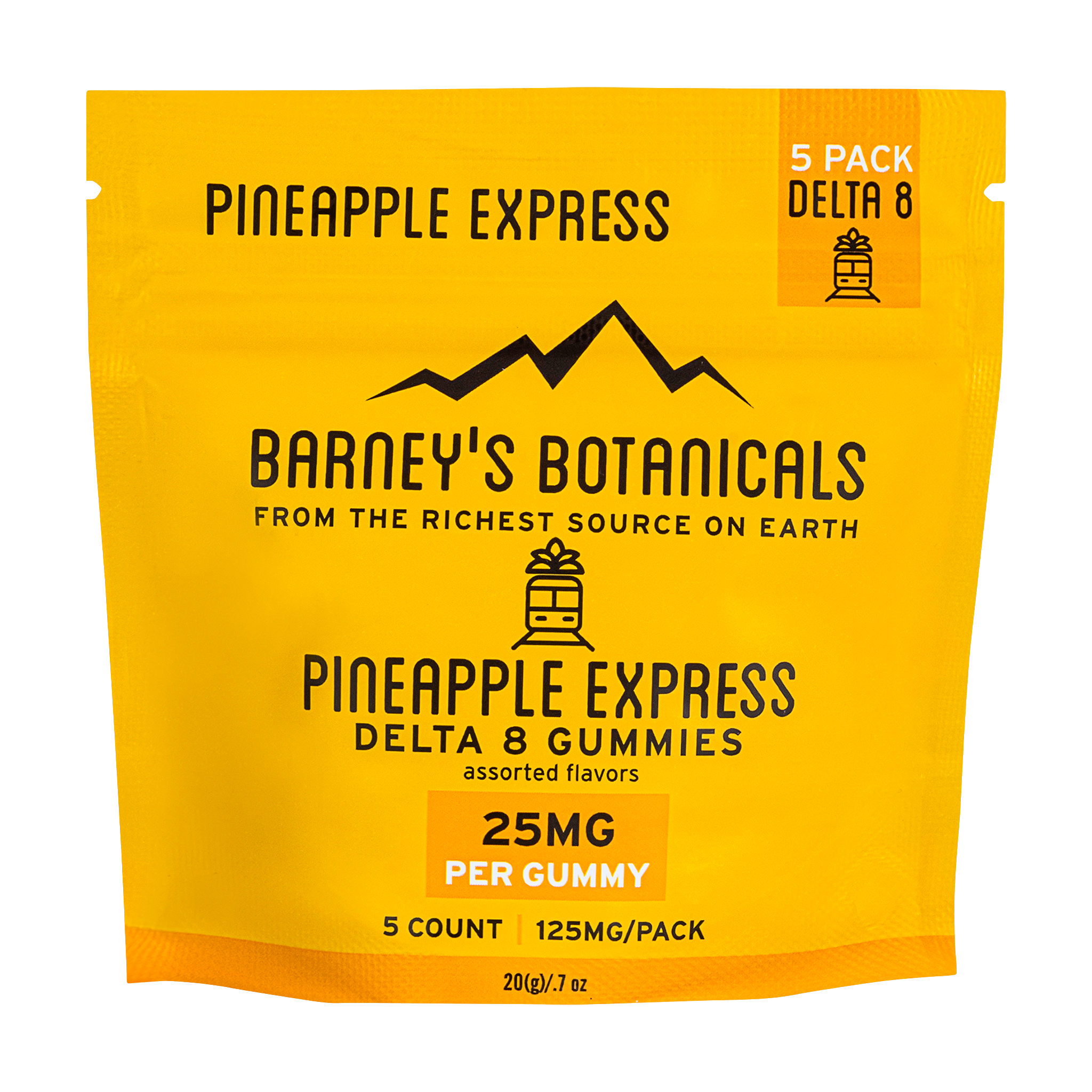 25mg Delta 8 Pineapple Express Gummy 5ct