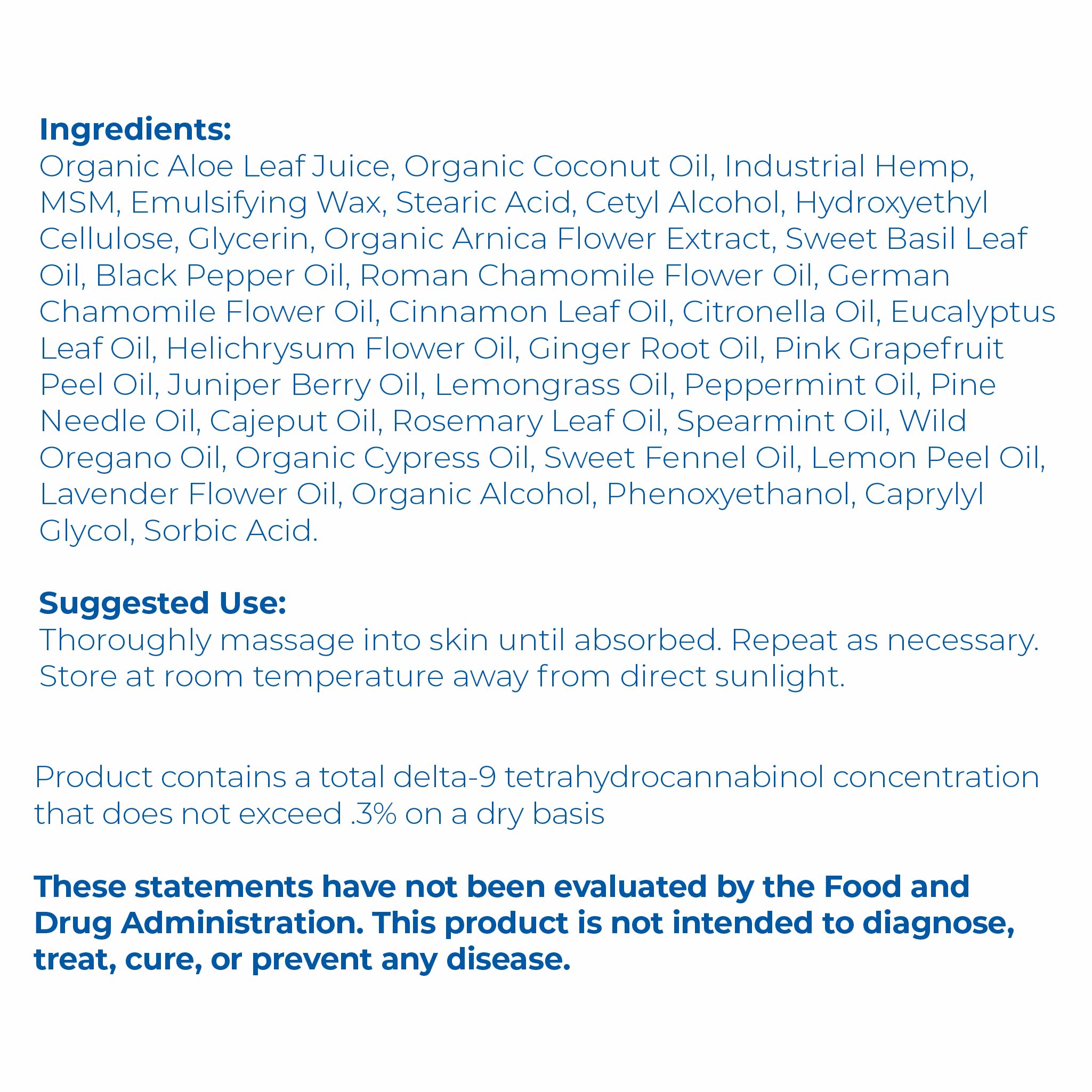 500mg CBD THC Free Isolate Salve – Proleve
