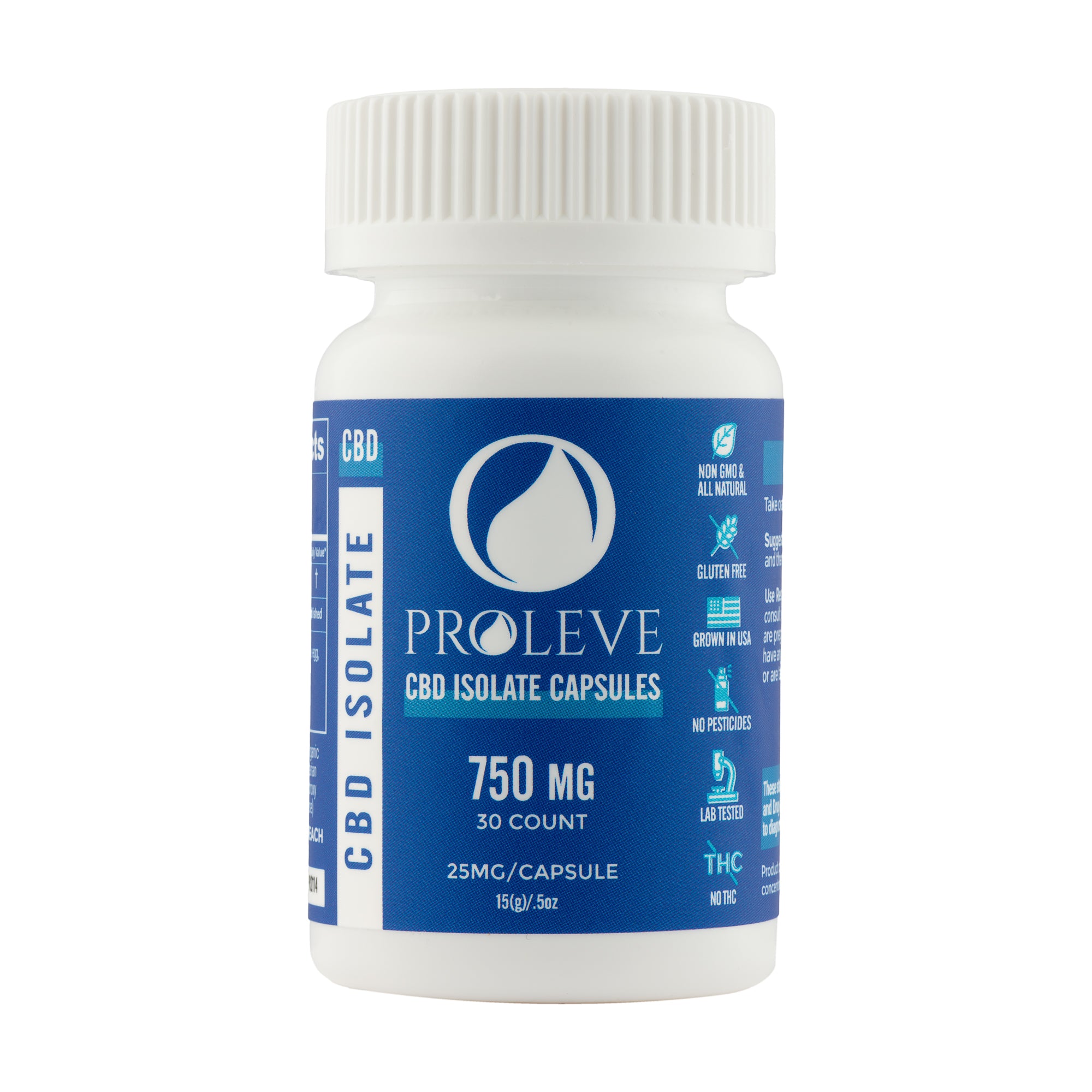 25mg CBD Isolate Capsules | 30 Count – Proleve